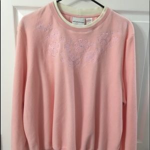 Alfred Dunner Pink Sweatshirt XL
